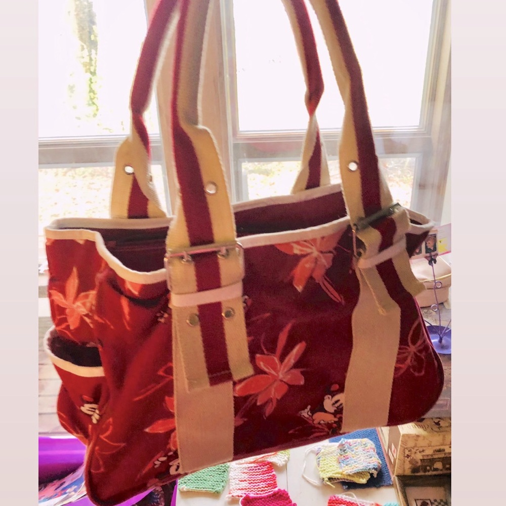 Mickey and Minnie Mouse satchel tote bag
